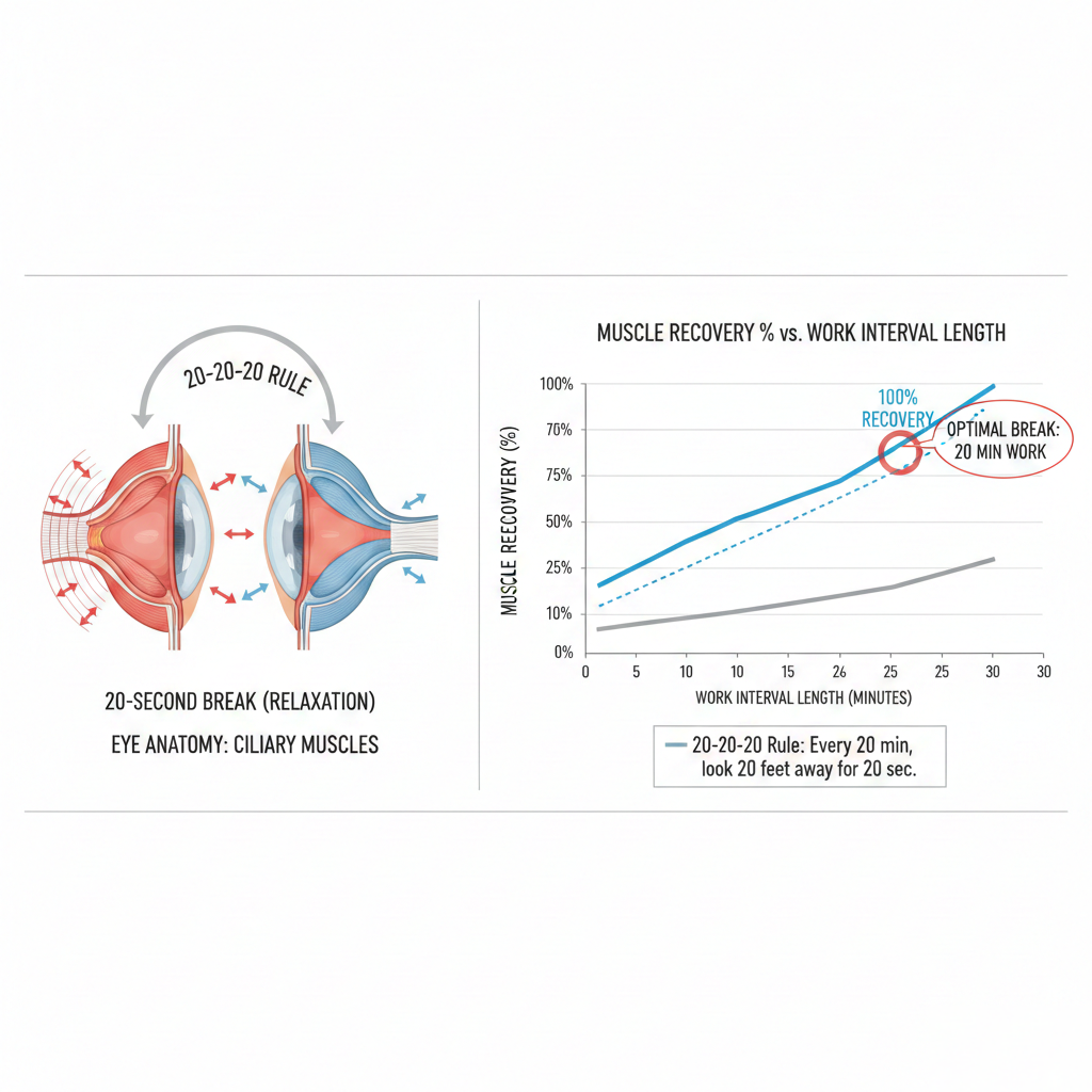 Infographic: The Secret Method to Enforce 20-20-20 Eye Breaks for Coders & Gamers
