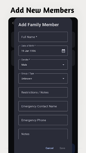 Family Records Hub Tracker Screenshot 2