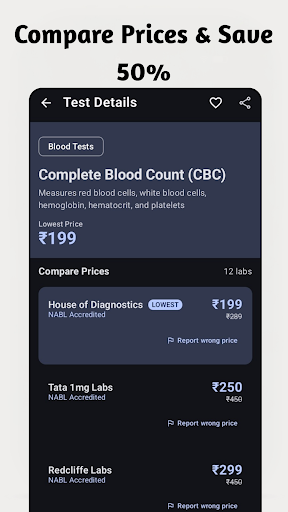 Lab Rate Compare Screenshot 3
