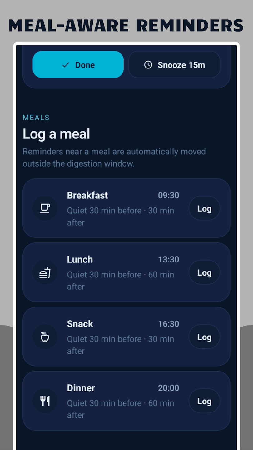 Meal-Aware Reminders