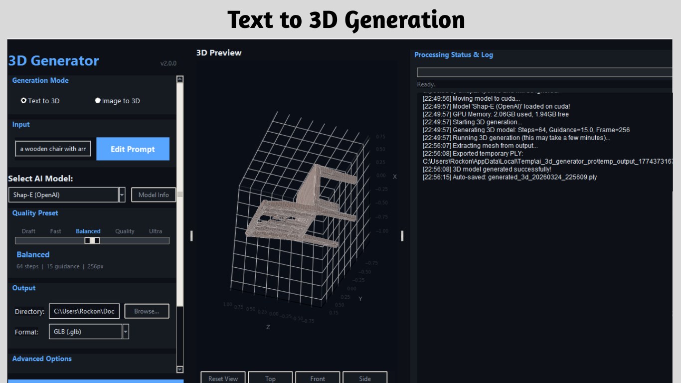 Text to 3D Generator