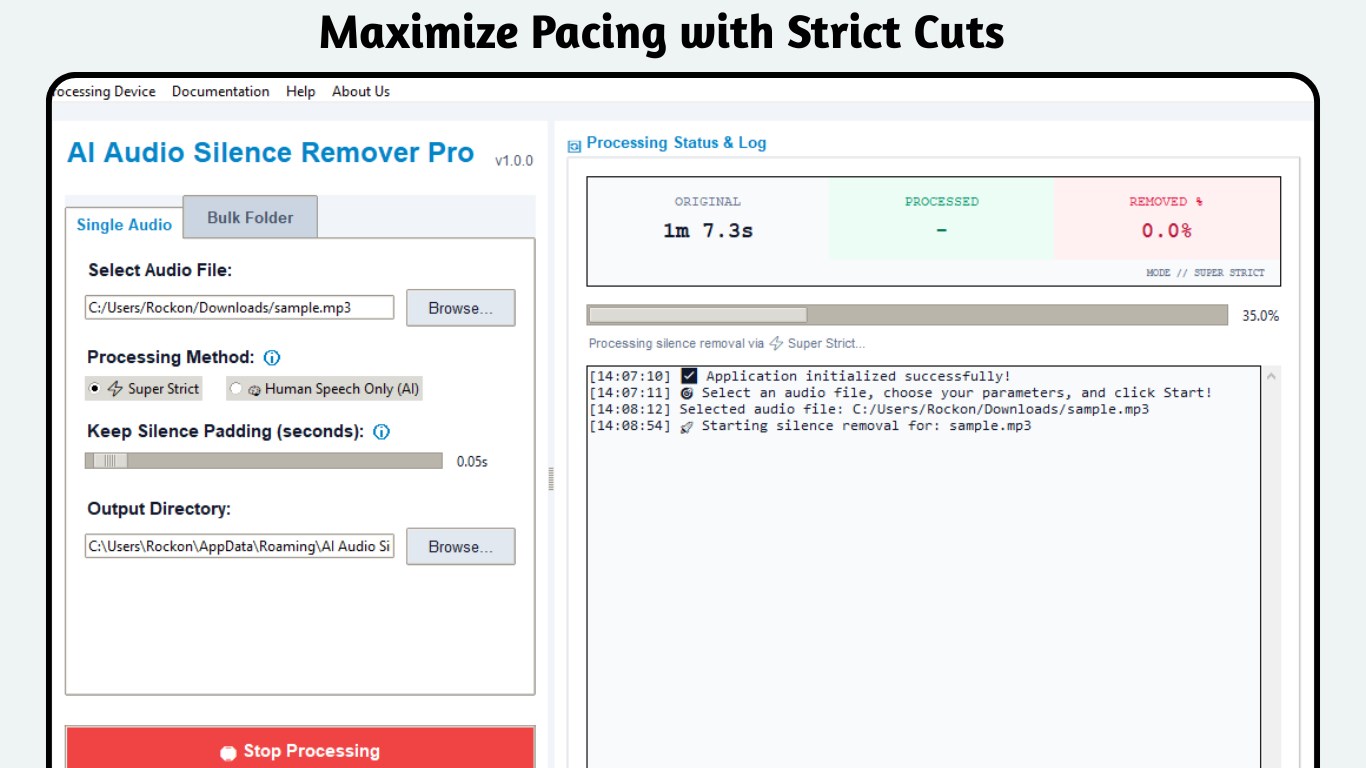 Maximum Pacing & Flow Control
