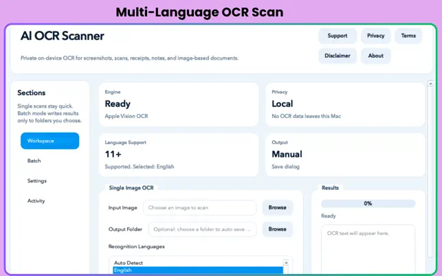 Multi-Language OCR