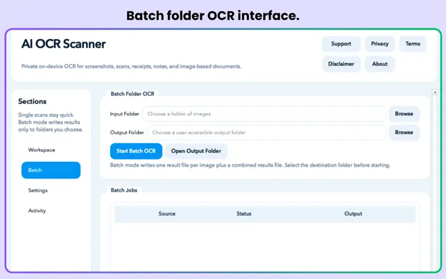 Batch OCR Processing
