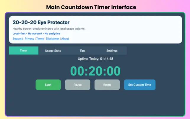 Main Countdown Timer