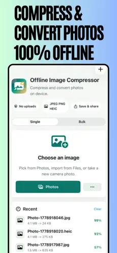 Compress Image Offline