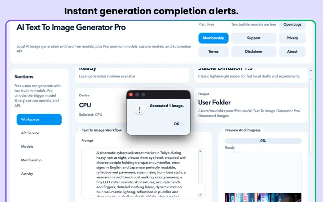 Instant Generation