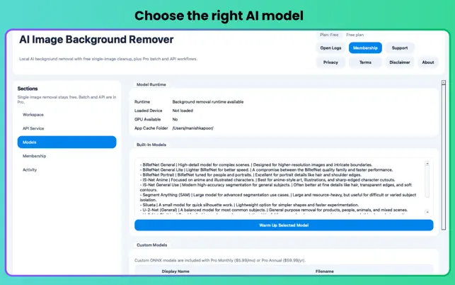 Choose the Right AI Model