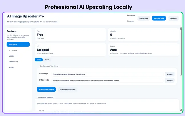 Professional AI Upscaling
