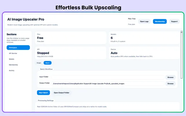 Bulk Upscaling