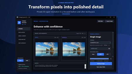 AI Image Upscaler Main Interface