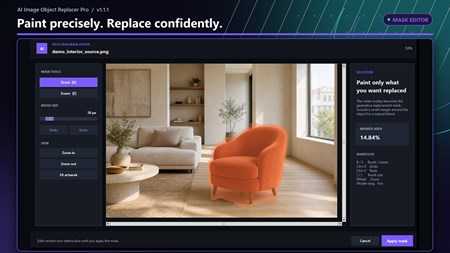 AI Object Replacer Main Interface