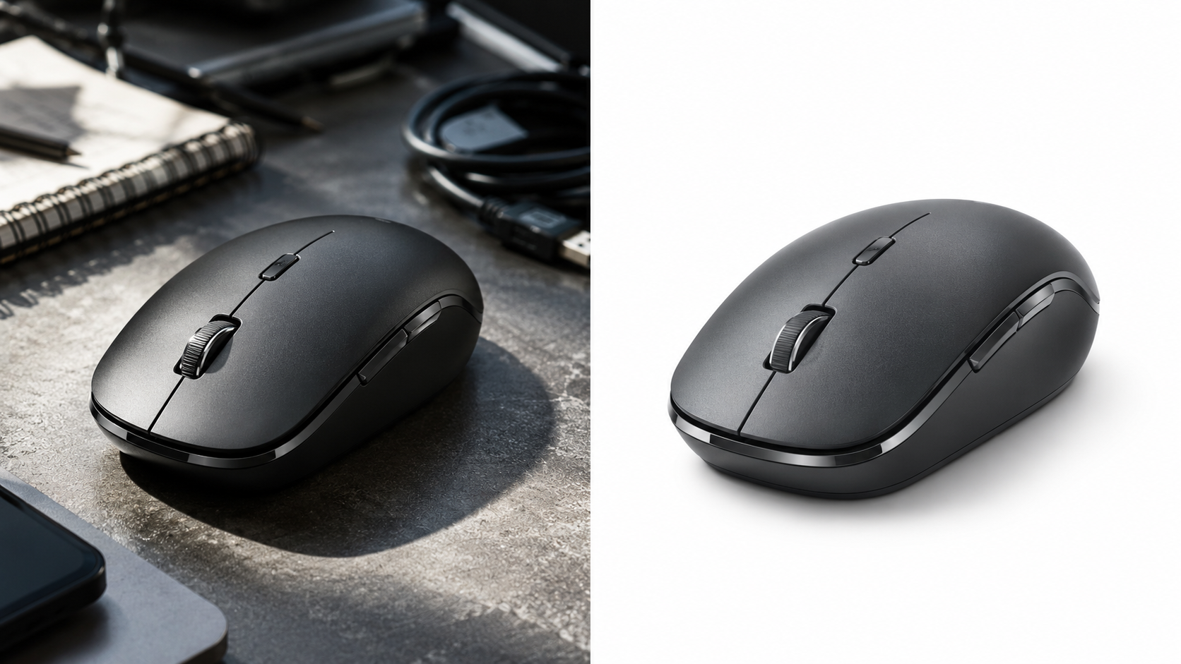 Desk setup versus clean studio background comparison for image-to-3D reference preparation